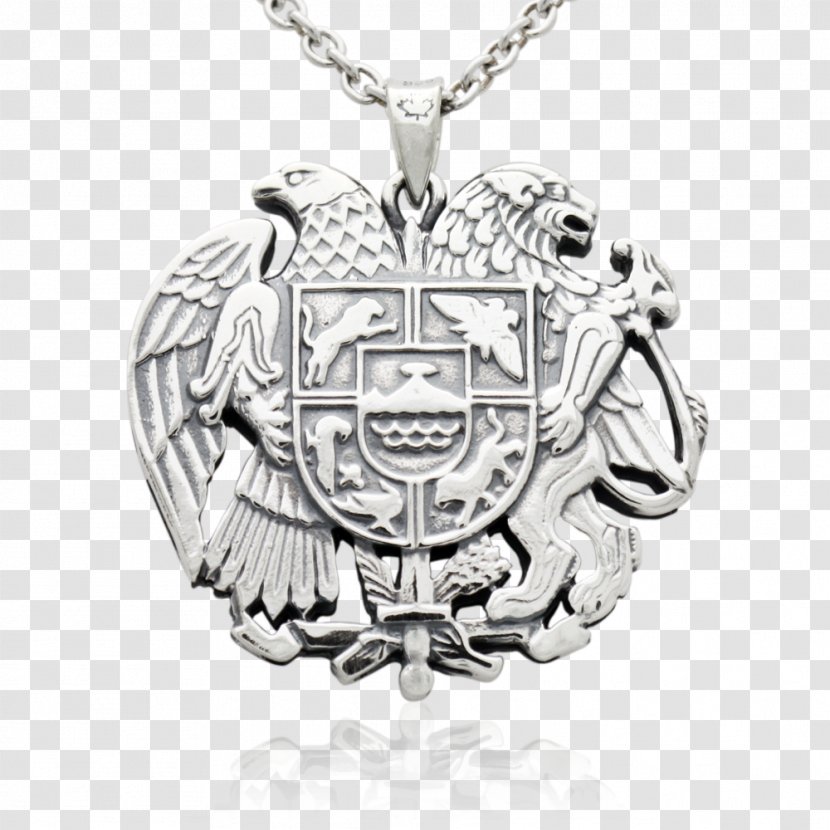 Locket Charms & Pendants Necklace Coat Of Arms Armenia - Silver Transparent PNG