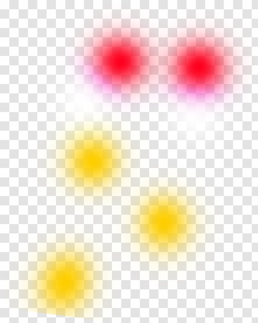 Petal Yellow Pattern - Symmetry - Colored Dots Halo Transparent PNG