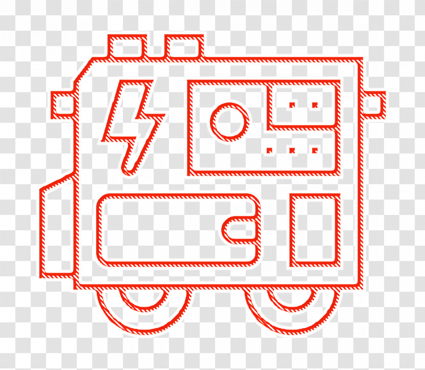 Electric Generator Icon Industrial Process Icon Transparent PNG