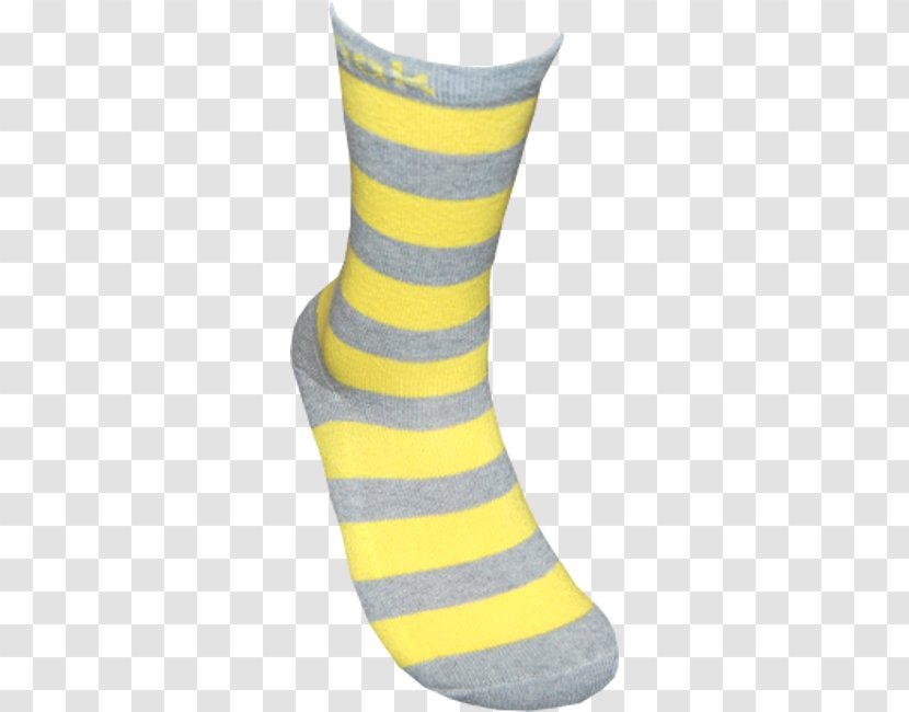 Sock Yellow Grey Dotify Polka Dot - Joint - Striped Stockings Transparent PNG