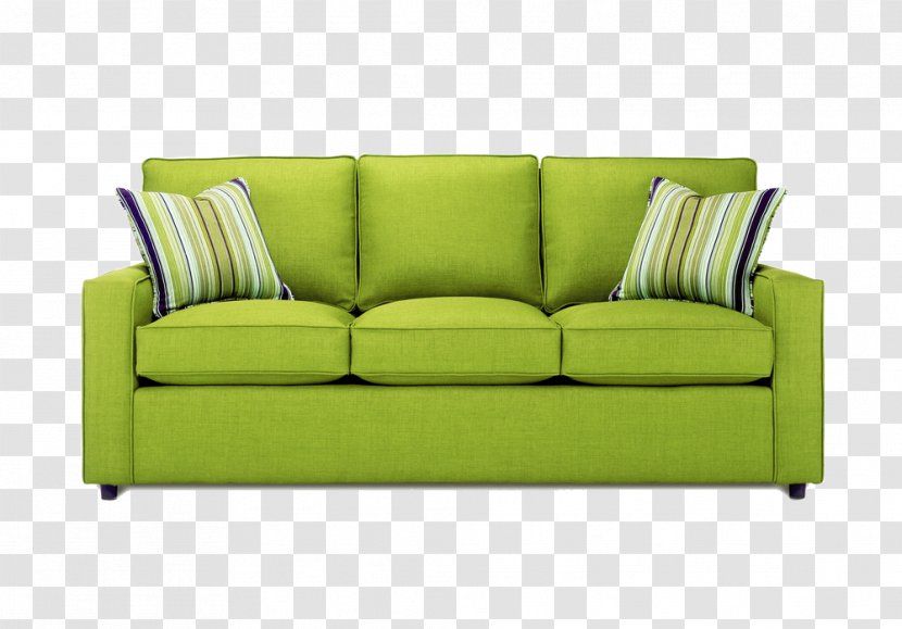 Couch Living Room Sofa Bed Lime Throw Pillows - Rectangle Transparent PNG
