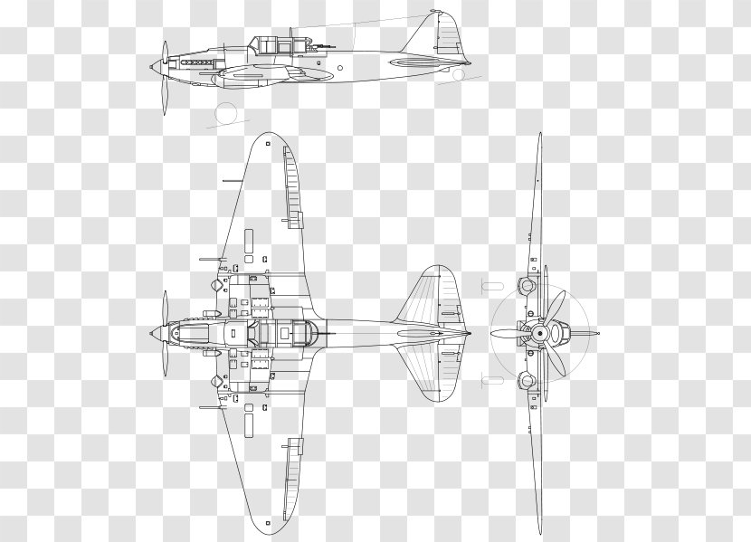 Propeller Aircraft Helicopter Rotor Sketch - Drawing - Military Transparent PNG