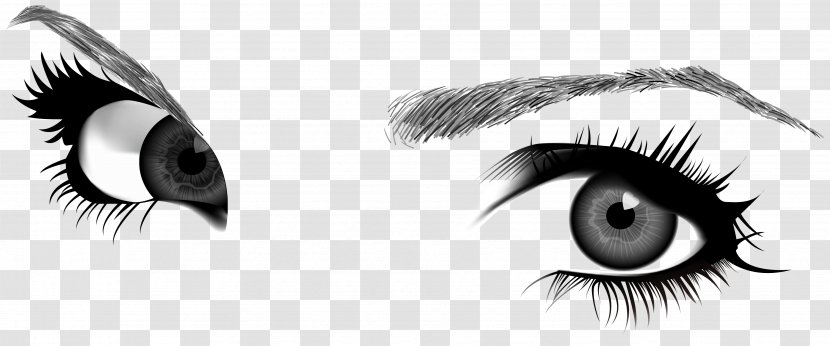 Eyebrow Drawing Euclidean Vector - Heart - Hand Painted Bright Eyes Transparent PNG