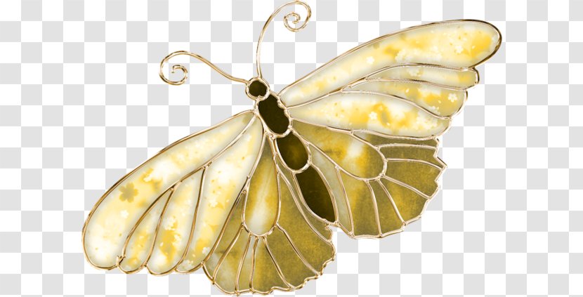 Monarch Butterfly Paper Clip Art - Butterflies And Moths - Golden Transparent PNG