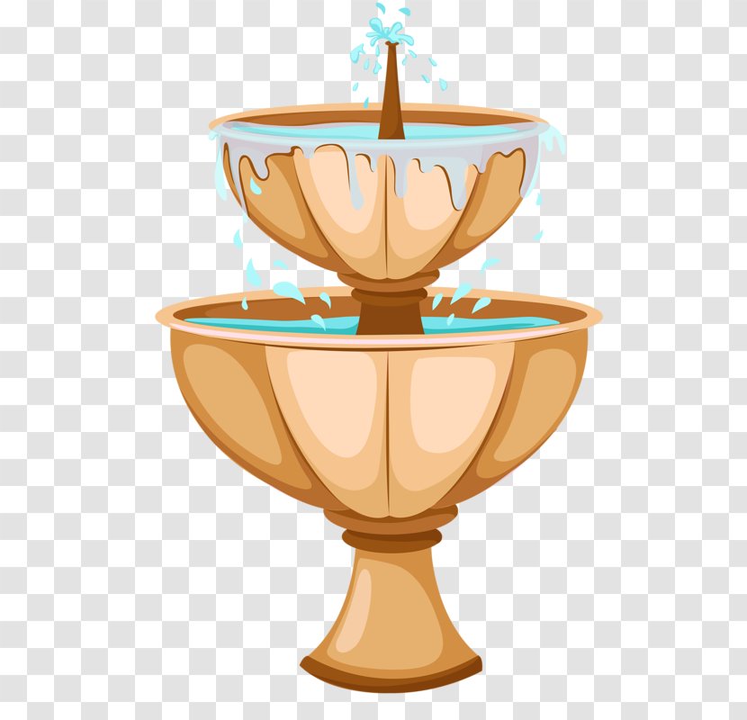 Fountain Garden Drawing Clip Art - Food - Tableware Transparent PNG