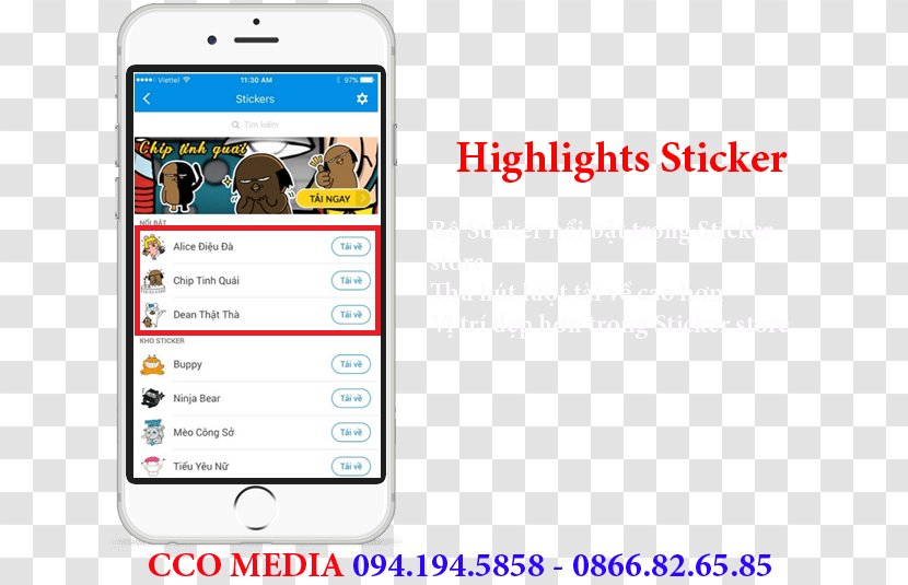 Smartphone Advertising Web Design Service Page - Zalo Transparent PNG