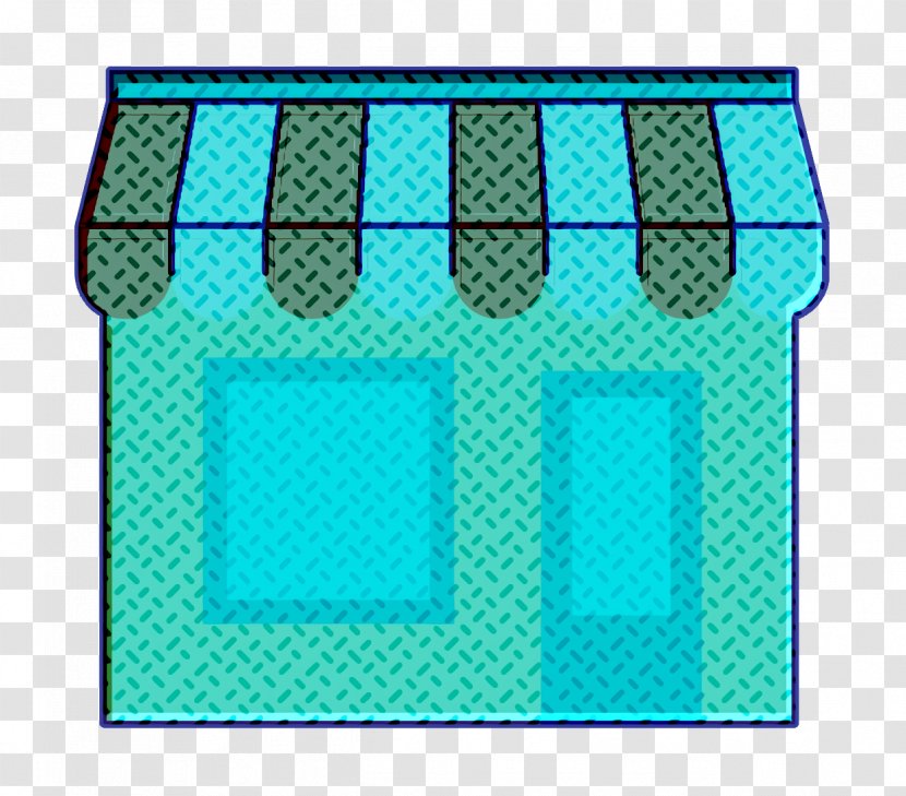 Shop Icon - Aqua - Teal Transparent PNG