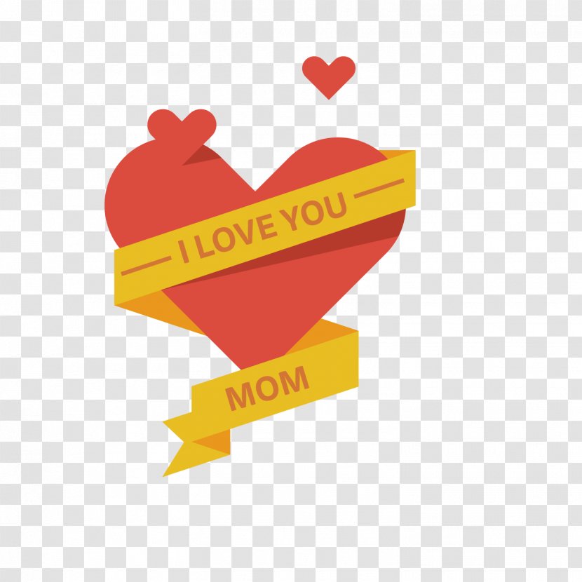 Mother's Day Illustration - Heart - Poster Transparent PNG