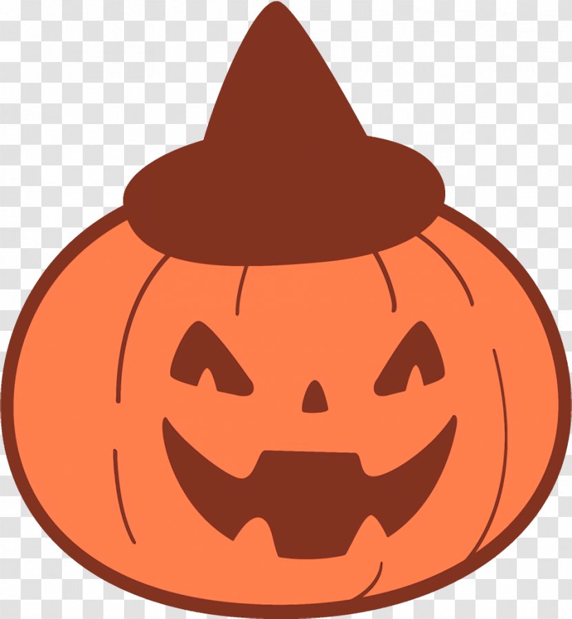 Jack-o-Lantern Halloween Carved Pumpkin - Hat - Lip Witch Transparent PNG