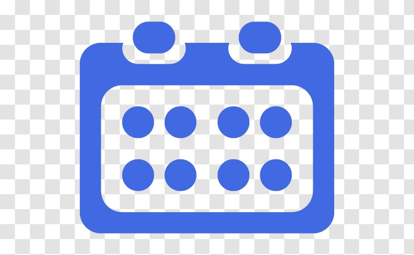 Calendar Time - Electric Blue Transparent PNG
