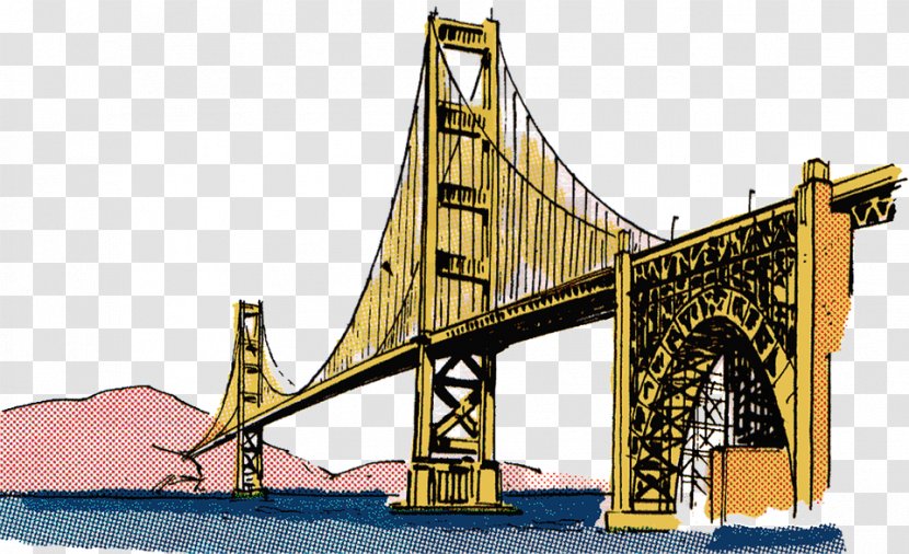 Confederation Bridge Clip Art - Suspension - Golden Gate Transparent PNG