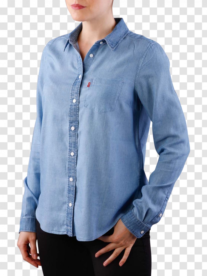T-shirt Tops Denim Sleeve Transparent PNG