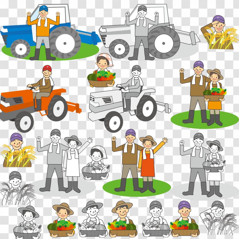 Autumn Harvest - Rural Area - Tractor Transparent PNG