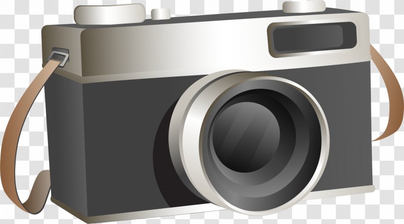 Camera Grey Black And White - Gray Simple Transparent PNG