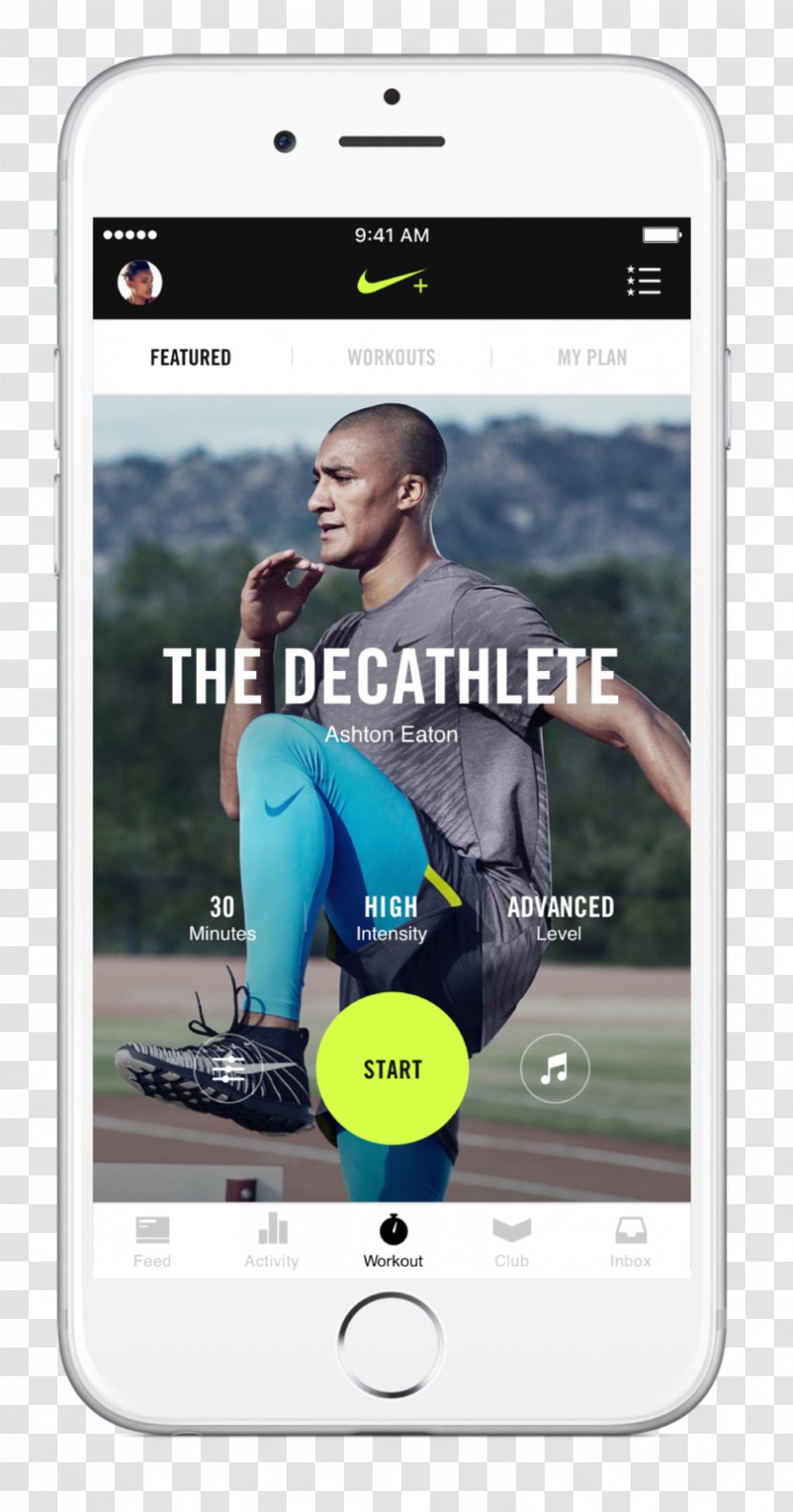 Nike+ Nike Training Club Fitness App - Electronic Device Transparent PNG