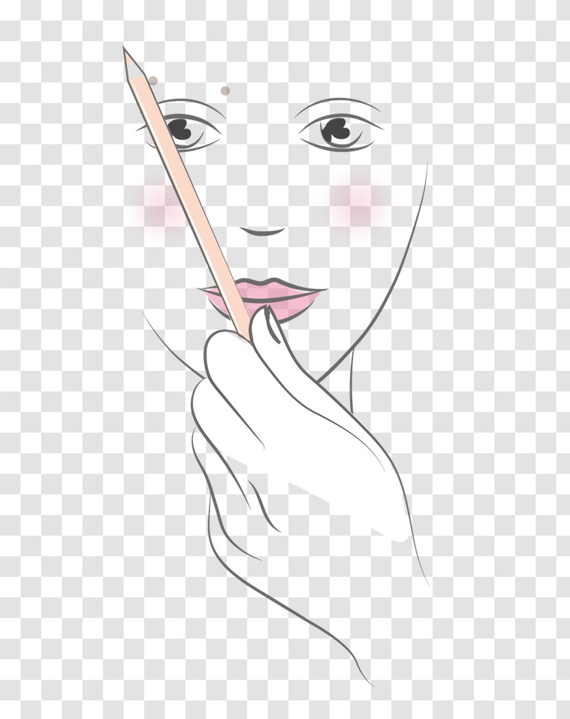 Eyebrow Cheek Sketch - Flower - Eye Transparent PNG