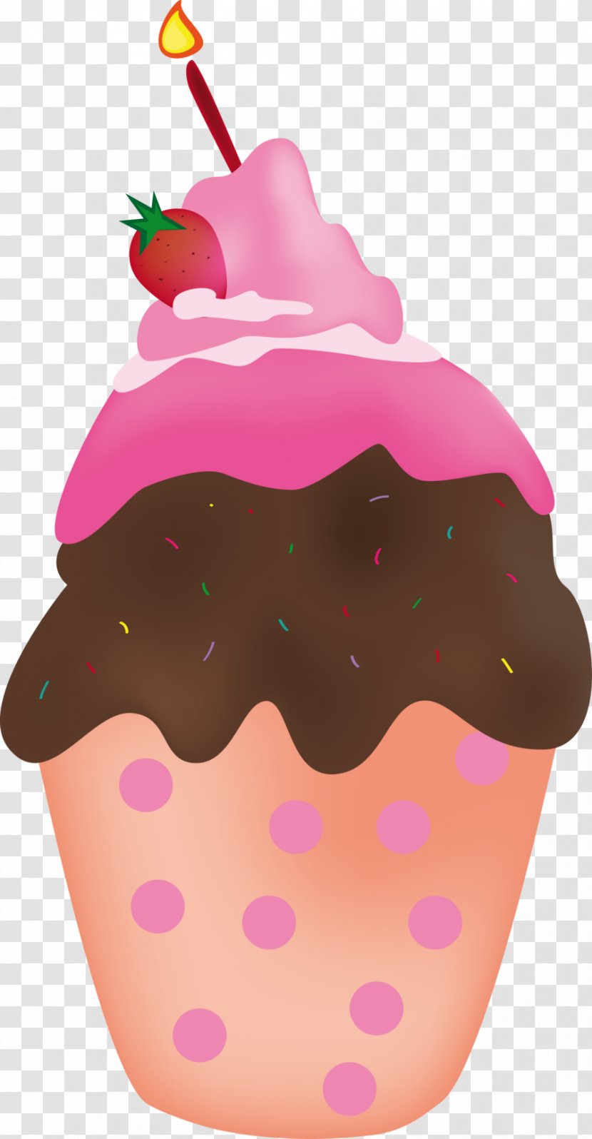 Ice Cream Cake Food Self-Portrait (Autoretrato) - Strawberry - Pastels Transparent PNG