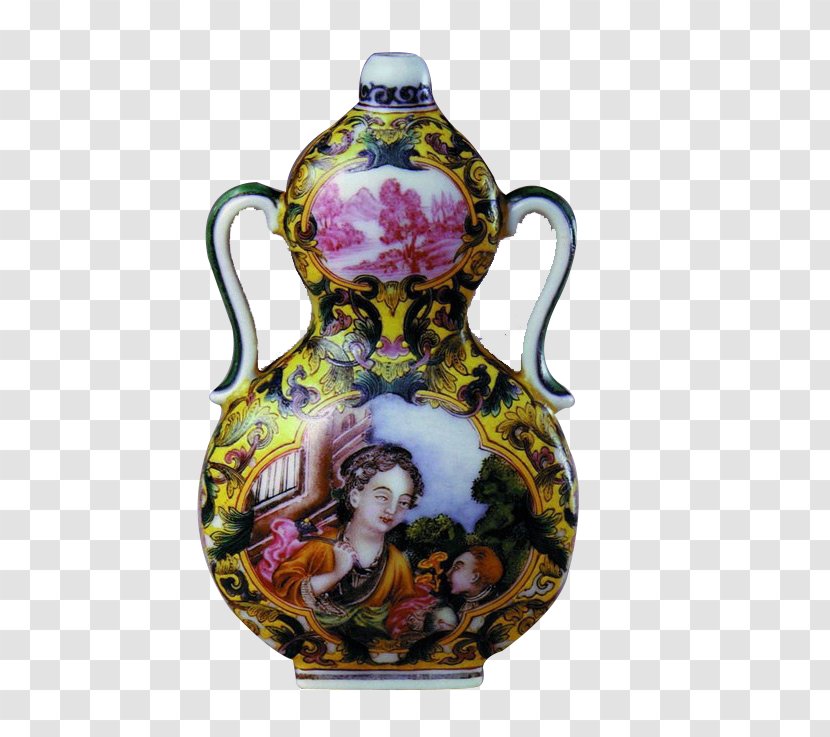 Qing Dynasty Porcelain Falangcai On-glaze Decoration Ceramic Glaze - Porcelain,Containers Transparent PNG