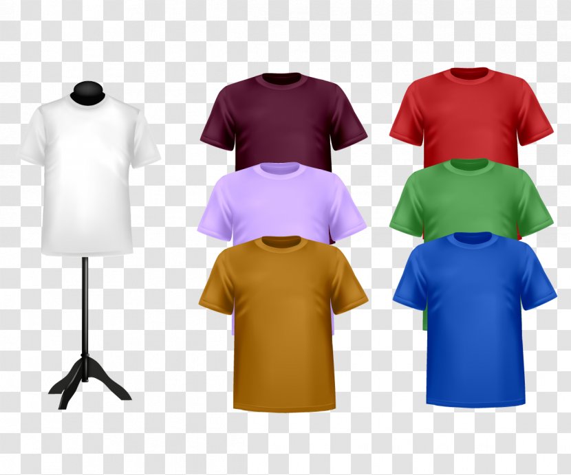 T-shirt Color Template - Tshirt - Vector Kind Of Clothing Transparent PNG