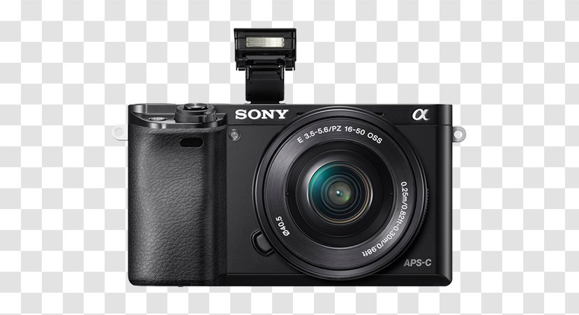 Sony Alpha 6300 Mirrorless Interchangeable-lens Camera E PZ 16-50mm F/3.5-5.6 OSS Active Pixel Sensor - Bionz Transparent PNG