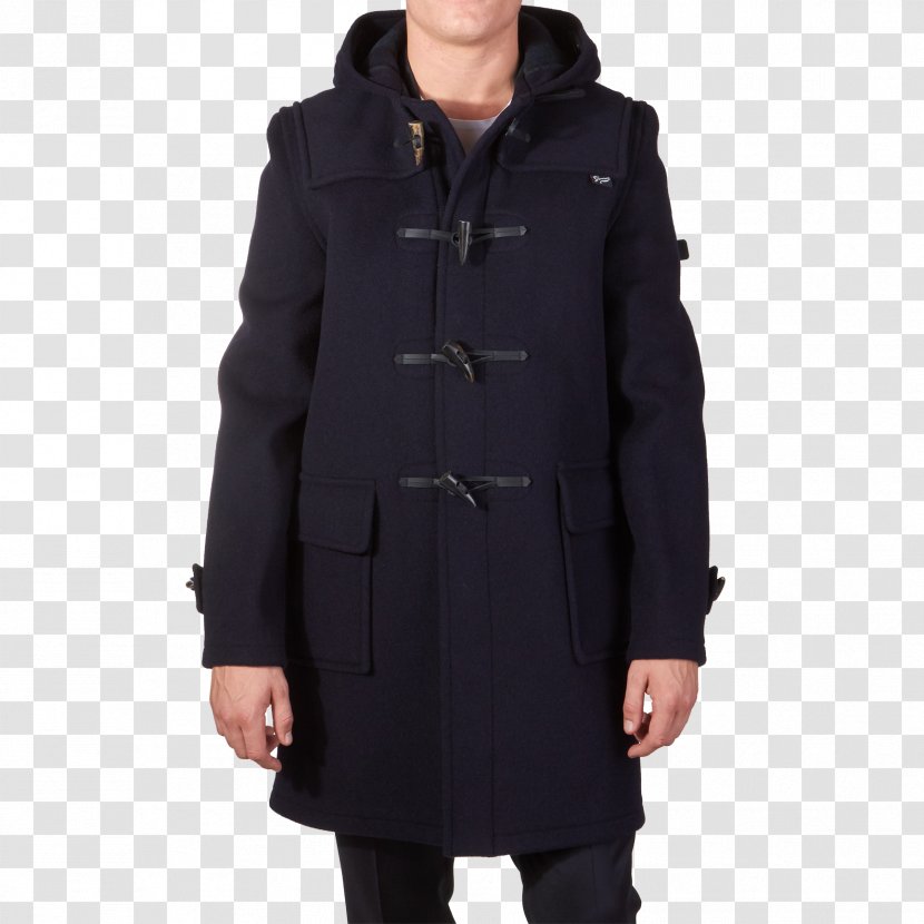 Hoodie Jacket Coat Clothing Blazer - Black - Duffel Transparent PNG