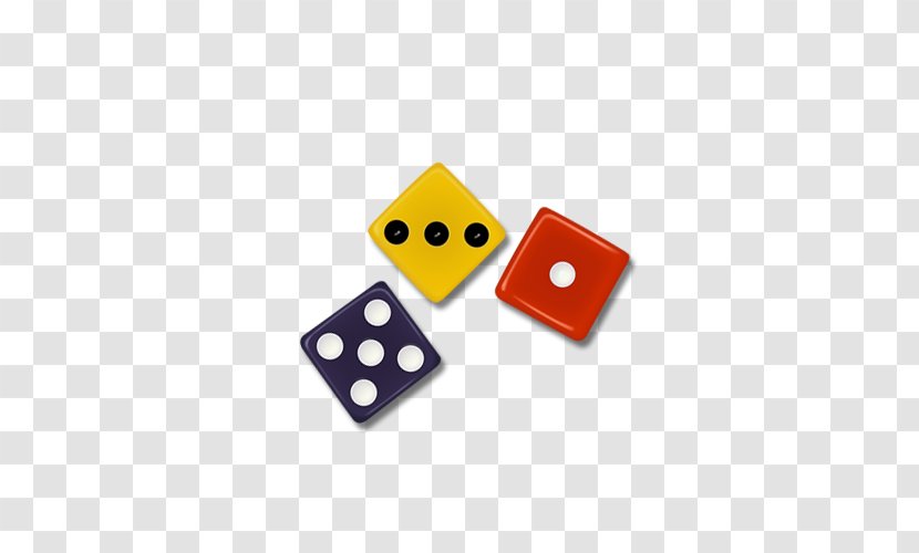 Yahtzee Dice - Yellow - Three Different Colors Of Transparent PNG