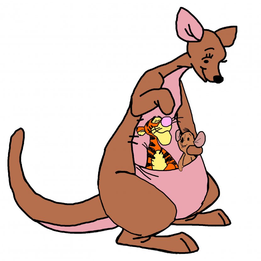 Eeyore Piglet Winnie The Pooh Tigger Roo - Cartoon - Kangaroo Transparent PNG