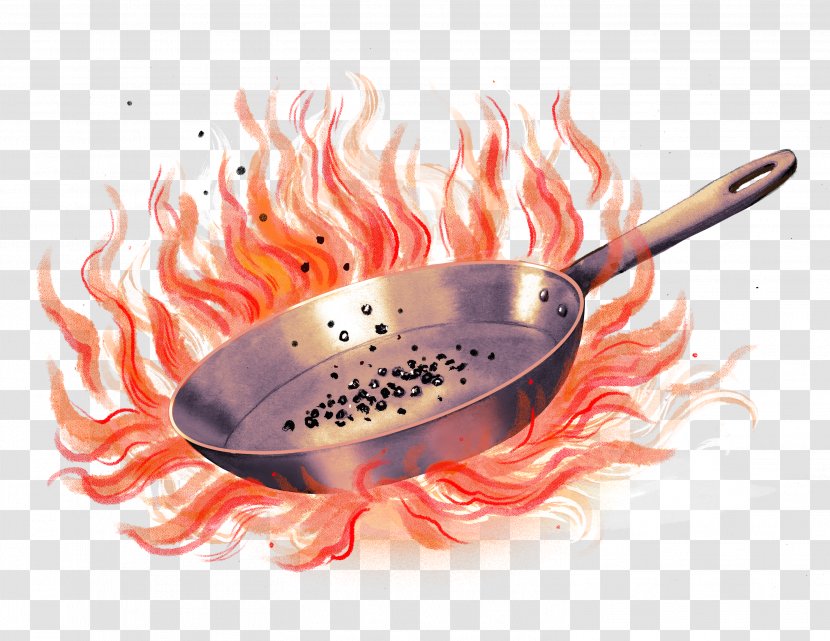 Cartoon Fire - Recipe - Kitchen Utensil Cutlery Transparent PNG