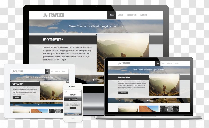 Responsive Web Design Page Development - Display Advertising - Travel Blog Transparent PNG