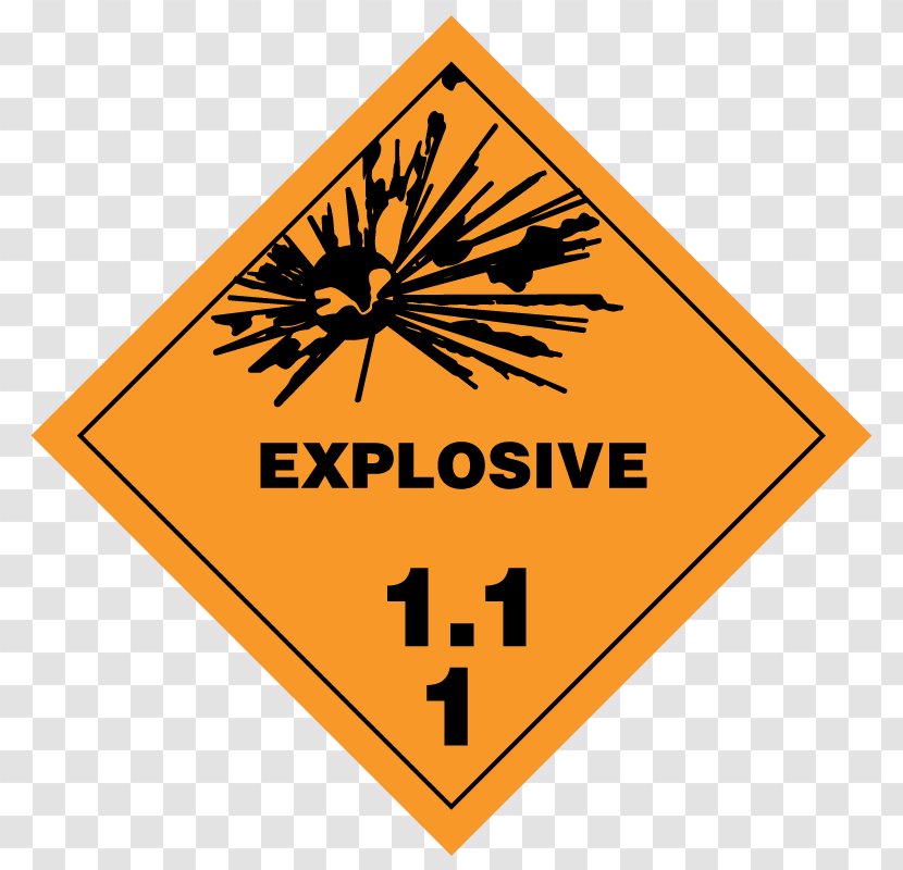 Dangerous Goods Paper Explosion Label Explosive Material - Stickers Transparent PNG