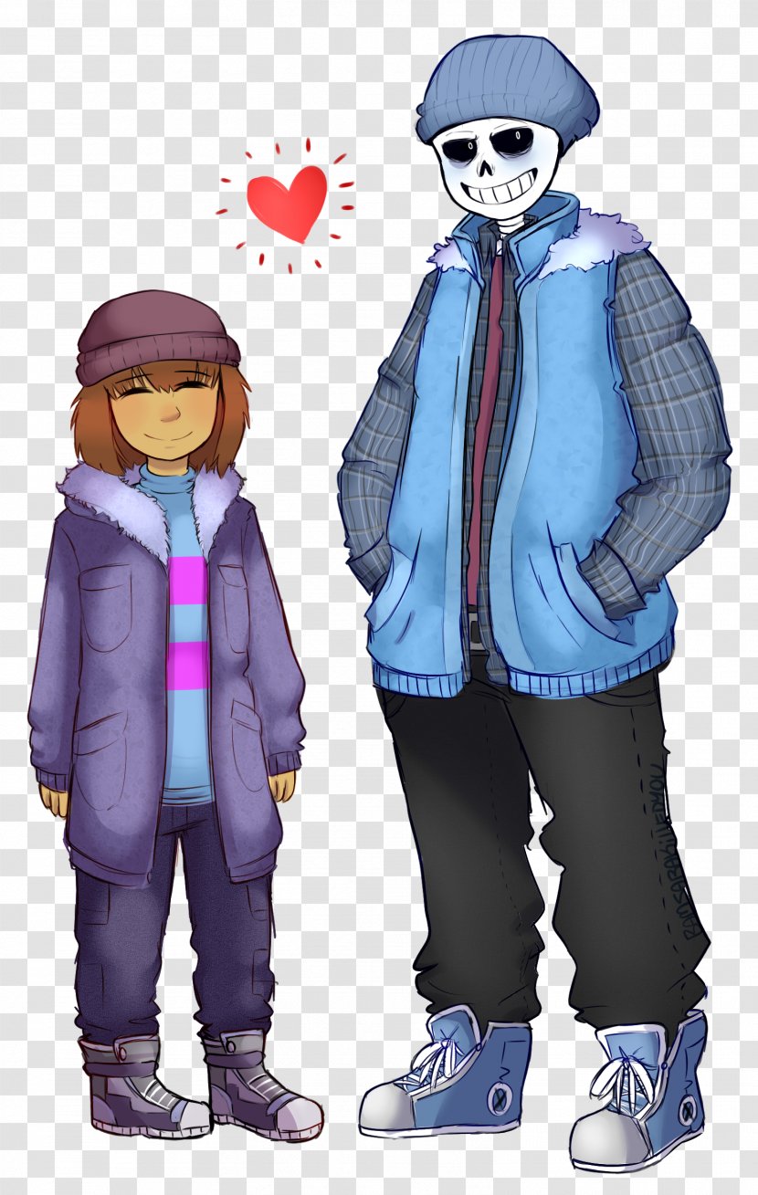 Undertale Winter Clothing Drawing Art - Cartoon - Clothes Transparent PNG