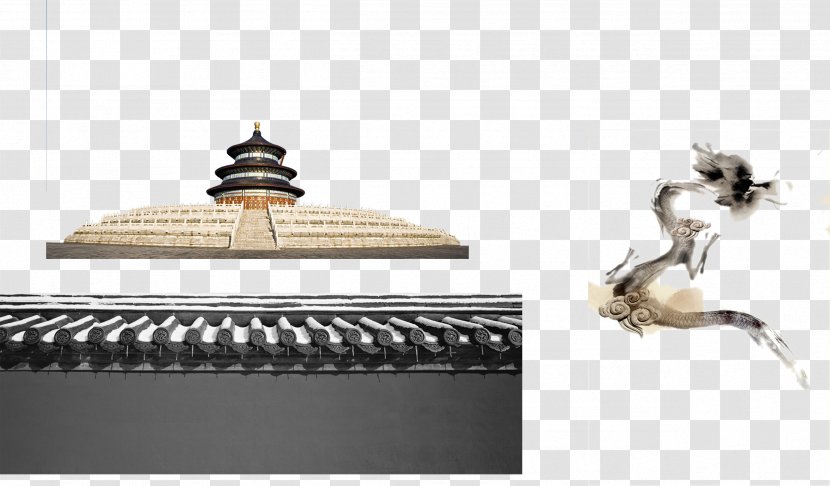 Temple Of Heaven Architecture U4e2du56fdu4f20u7edfu5efau7b51 Download - Building - The Classical Charm Ancient Decoration Brick Transparent PNG