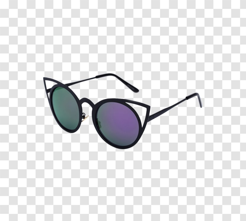 Mirrored Sunglasses Cat Eye Glasses Fashion - Lens Transparent PNG