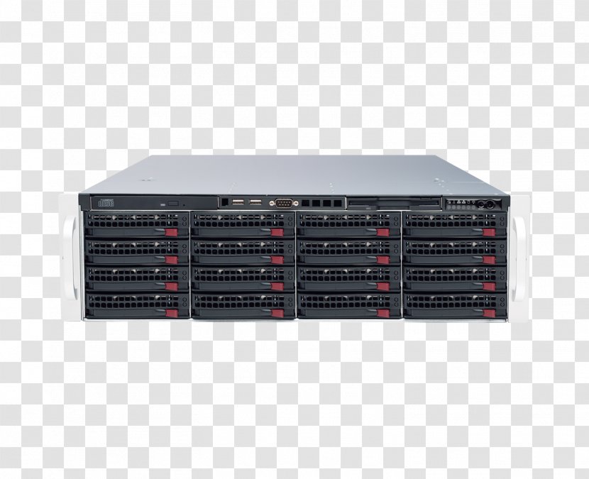 Disk Array SUPERMICRO Storage System SSG-6038R-E1CR16L Computer Servers Hard Drives Intel - Data Transparent PNG
