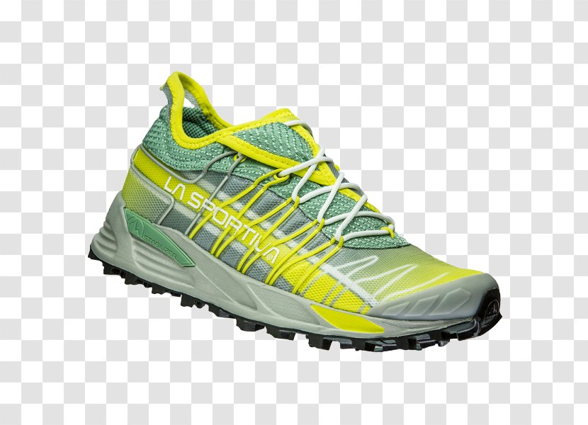 Sneakers Trail Running La Sportiva Shoe - Synthetic Rubber - Mutant Green Pathogen Transparent PNG