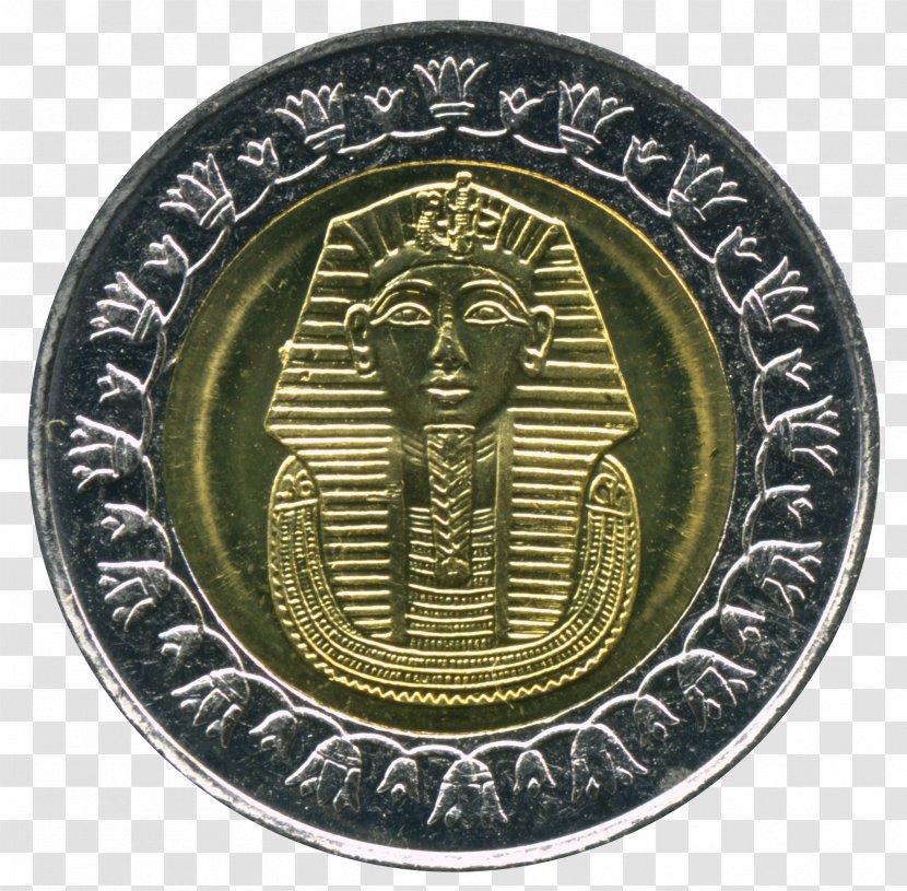 Egyptian Pound Bi-metallic Coin One - Bimetallic - Pharaoh Transparent PNG
