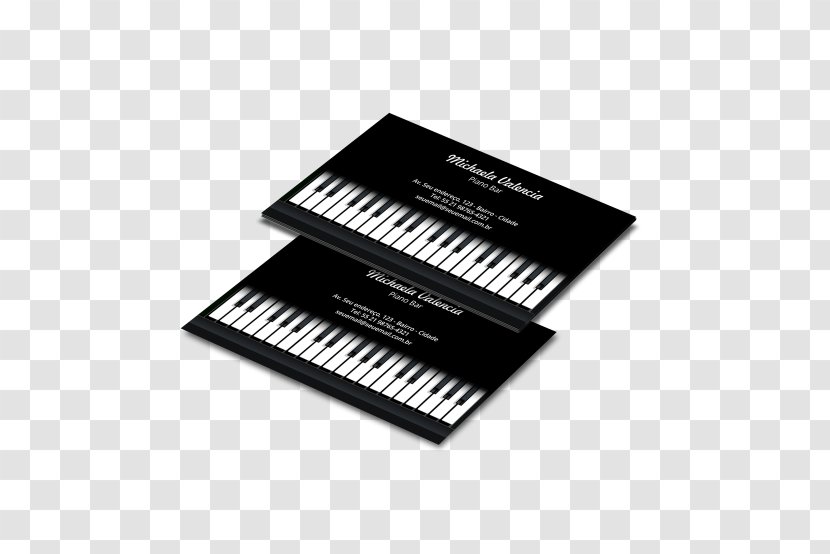 Digital Piano Electronic Keyboard Musical Paper Business Cards - Tree - Ripper Transparent PNG