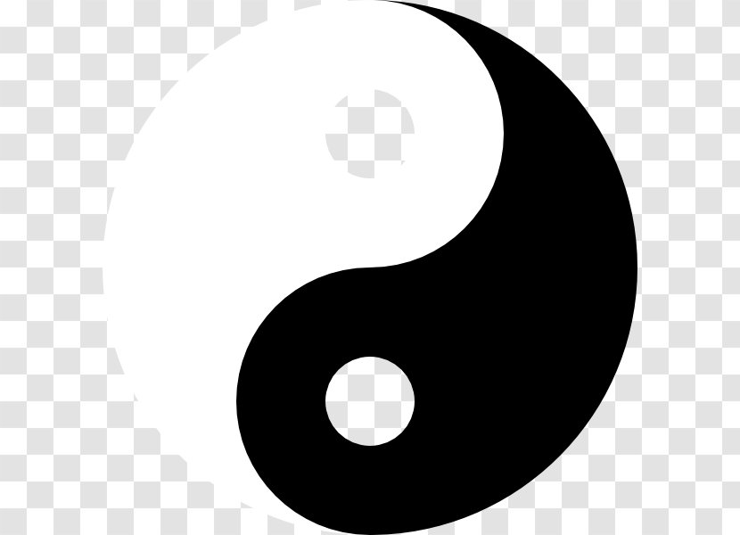 Yin And Yang Clip Art - Symbol - Tattoo Chinese Dragon Transparent PNG