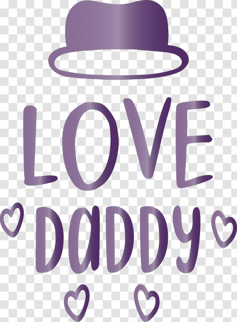 Love Daddy Happy Fathers Day Transparent PNG