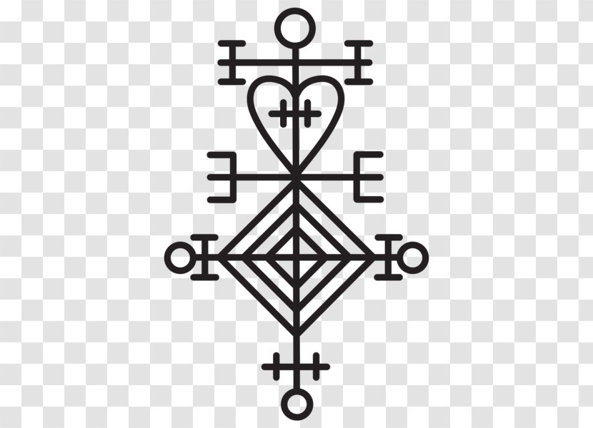 Icelandic Magical Staves Helm Of Awe Symbol Runes Sigil - Love Magic Transparent PNG