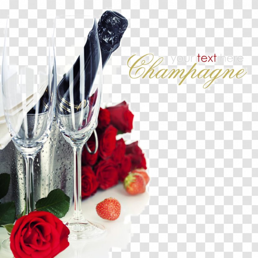 Wedding Anniversary Greeting Card Husband - Party - CRC And Champagne Goblet Transparent PNG