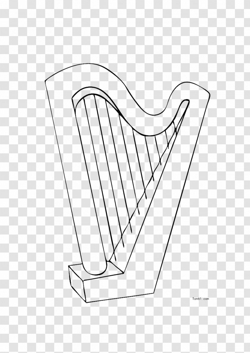 Harp Musical Instrument Drawing - Tree - Accordion Decoration Transparent PNG