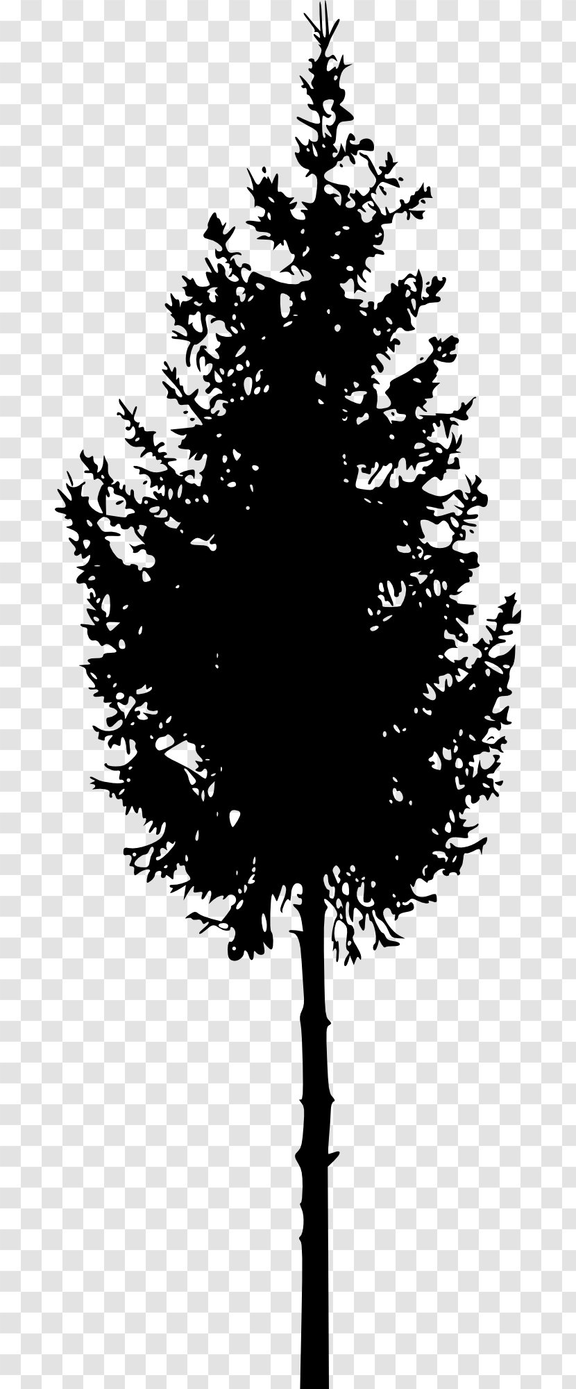 Tree Silhouette Woody Plant Clip Art - Christmas - Spear Transparent PNG