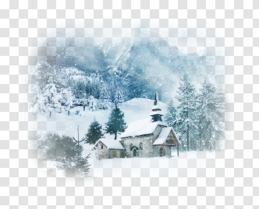 Christmas Day Landscape Poesie Natalizie La Tendresse Friendship - Blizzard - Winter Transparent PNG