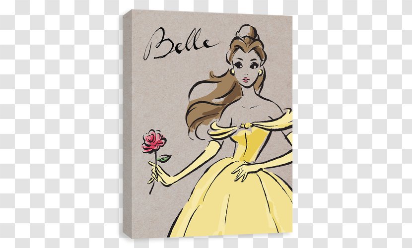 Belle Ariel Princess Aurora Mickey Mouse Disney - Beauty And The Beast Transparent PNG
