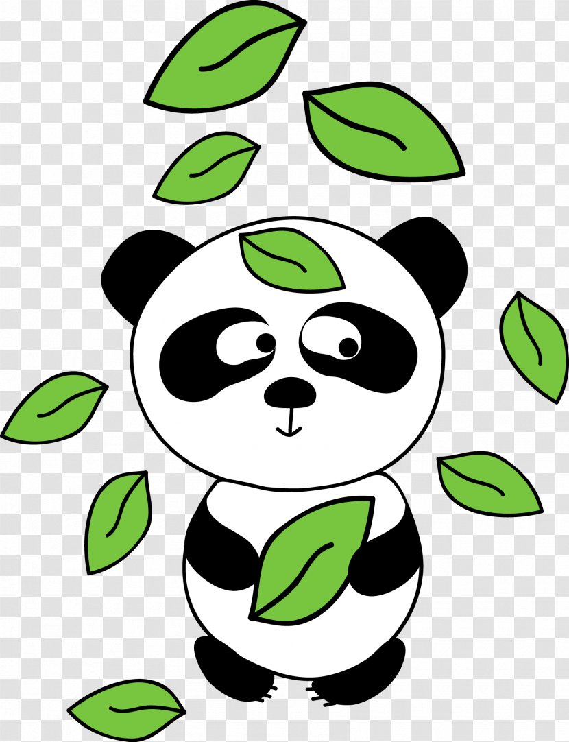 Giant Panda Bear Euclidean Vector Clip Art - Organism Transparent PNG