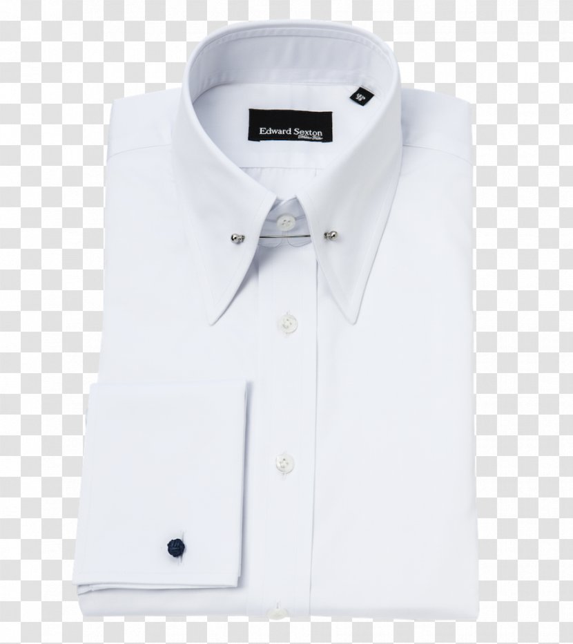 T-shirt Collar Dress Shirt Formal Wear - Lapel Pin - White Transparent PNG