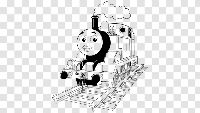 Thomas Train Coloring Book Diesel Locomotive Engine - Child Transparent PNG