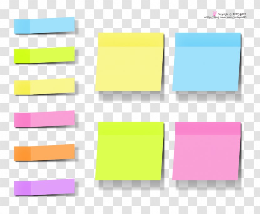 Paper Post-it Note Brand - Rectangle - Design Transparent PNG