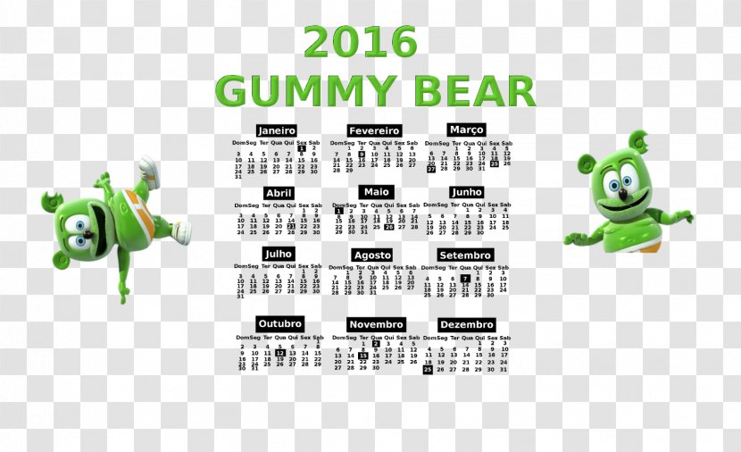 Gummy Bear Logo Brand - Text Transparent PNG